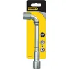 Image de Clé à pipe débouchée 6x16 pans - STANLEY - Barritos - Acier chrome vanadium - Chrome mat