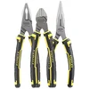 Image de STANLEY 4-84-488 Coffret de 3 Pinces maxSteel - Pinces Universelles - Acier Trempé Haute Qualité - Finition Laquée - Poignée Bi matière - Normes Iso et Din