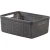 Image de Curver | PANIERE Jute RECTANGULAIRE 5L, Gris, 100% recyclé