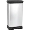 Image de Poubelle à Pédale - 50 L - Aspect Métal - Curver