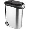 Image de CURVER Conteneur à croquettes pour chien 20 kg - 54L - Aspect métal
