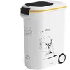 Image de CURVER Conteneur à croquettes pour chien à roulettes 20 kg - 54L - Le diner et servi
