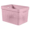 Image de CURVER Panier de Rangement Infinity 17L Recyclé - Rangement Multiusage, Empilable et Emboîtable - 35,5 x 26,2 x 21,9 cm - Rose
