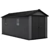 Image de Abri de jardin NEWTON PLUS 7517 KETER L230 x P539 x H246 cm 12,39 m² coloris gris anthracite