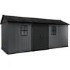 Image de Abri de Jardin Newton Plus 1775-11,2 m² - Gris Aspect Bois - KETER