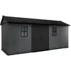 Image de Abri de jardin NEWTON PLUS 1775 KETER L539 x P230 x H246 cm 12,39 m² coloris gris anthracite