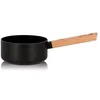Image de OGO LIVING - Casserole en aluminium et manche en bois 16cm - 7930235 - compatible tous feux dont induction
