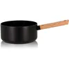 Image de OGO LIVING - Casserole en aluminium et manche en bois 20cm - 7930237 - compatible tous feux dont induction