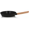Image de OGO LIVING - Poêle en aluminium et manche en bois 24cm - 7930239 - compatible tous feux dont induction