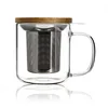 Image de OGO LIVING - tisanière gustave 300ml - 7912103 - Idéal pour le thé, la tisane, les infusions et le rooibos - mug à thé en verre et couvercle en bois d'acacia