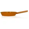 Image de Poêle Ector induction aluminium revêtu manche en bois 28 cm jaune Ogo