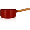 Image de OGO LIVING - Casserole ector 20cm en aluminium paprika avec manche en bois - 7930282