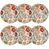 Image de NOVASTYL - Lot 6 assiettes calottes jaipur 19cm en grès - 2614622