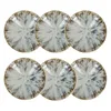 Image de NOVASTYL - Lot 6 assiettes calottes maka 21cm en porcelaine - 2614628