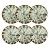 Image de NOVASTYL - Lot 6 assiettes desserts maka 20cm en porcelaine - 2614629