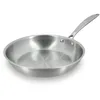 Image de MENASTYL - Poêle inox 18/10 Triply 24cm tous feux dont induction fabriquée en France - sans PFAS ni substances nocives - Compatible lave-vaisselle - Poignée rivetée - 6020486