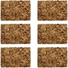 Image de NOVASTYL - Lot 6 sets de table siam rectangulaire 30x45cm en jacinthe d'eau - 5014010