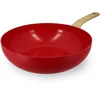 Image de MENASTYL - Wok 28cm Colorama magenta - En Aluminium - Revêtement antiadhésif en céramique - Tous feux dont induction