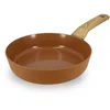 Image de MENASTYL - Poêle 20cm Colorama noisette - En Aluminium - Revêtement antiadhésif en céramique - Tous feux dont induction