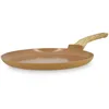 Image de MENASTYL - Crêpière 26cm Colorama noisette - En Aluminium - Revêtement antiadhésif en céramique - Tous feux dont induction