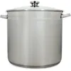 Image de Marmite avec couvercle - MENASTYL - 4615451 - En acier inoxydable - 17 litres - 32 cm - Tous feux dont induction