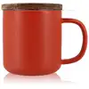 Image de Tisanière mug Juliet en grès paprika 300 ml Ogo