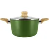 Image de MENASTYL - Faitout 20cm Colorama olive - En Aluminium - Revêtement antiadhésif en céramique - Tous feux dont induction
