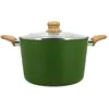 Image de MENASTYL - Faitout 24cm Colorama olive - En Aluminium - Revêtement antiadhésif en céramique - Tous feux dont induction