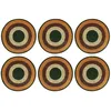 Image de NOVASTYL - Lot 6 Sets de Table Luna Rond 38cm en jonc de mer Naturel et Terracotta - 5014066
