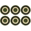 Image de NOVASTYL - Lot 6 Sets de Table Luna Rond 38cm en jonc de mer Naturel et Vert - 5014067