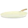 Image de MENASTYL - Galétière 32cm avec revêtement antiadhésif céramique (Sans PFAS/Sans PTFE) tous feux dont induction - En Aluminium - Gamme Colorama - Crème - 6020856