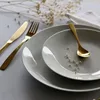 Image de Novastyl - 6 Assiettes Plates Metropolitan 27Cm En Porcelaine Blanche OS