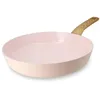 Image de MENASTYL - Poêle 28cm avec revêtement antiadhésif céramique (Sans PFAS/Sans PTFE) tous feux dont induction - En Aluminium - Gamme Colorama - Rose - 6020922