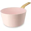 Image de MENASTYL - Casserole 20cm avec revêtement antiadhésif céramique (Sans PFAS/Sans PTFE) tous feux dont induction - En Aluminium - Gamme Colorama - Rose - 6020925