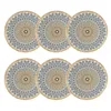 Image de NOVASTYL - Lot 6 assiettes plates byzance 27cm en porcelaine - 2614655