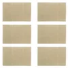 Image de NOVASTYL - Lot6 Set de Table Ourlet 45x30cm en Jute Naturel avec Contour Blanc - 5014040