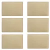Image de NOVASTYL - Lot6 Set de Table Ourlet 45x30cm en Jute Naturel avec Contour Marron - 5014042