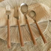Image de Menastyl - 6 Couteaux de table Colorama noisette - 23.5 cm OS