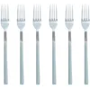 Image de NOVASTYL - Lot 6 fourchettes table colorama 21cm en acier inoxydable gris - 5014135
