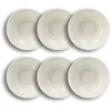 Image de OGO LIVING - Lot 6 assiettes creuses urus 20cm en porcelaine bleu et blanc - 2614722
