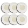 Image de OGO LIVING - Lot 6 assiettes plates urus 28.5cm porcelaine beige et blanc - 2614731