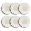 Image de OGO LIVING - Lot 6 assiettes creuses urus 20cm en porcelaine beige et blanc - 2614732