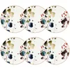 Image de NOVASTYL - Lot 6 assiettes dessert aquarelle 20cm en porcelaine - 2614741