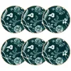 Image de NOVASTYL - Lot 6 assiettes dessert botanic 20cm en porcelaine - 2614767