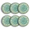 Image de NOVASTYL - Lot 6 assiettes plates capria 28cm en faience vert - 2614780