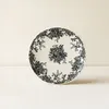 Image de Novastyl - 6 Assiettes À Dessert Florali 19.5Cm En Grès Décor Noir OS