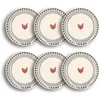 Image de NOVASTYL - Lot 6 assiettes plates gallina 26cm en grès - 2614810