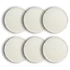 Image de OGO LIVING - Lot 6 assiettes plates snowstack 27cm en grès blanc mat - 2614840