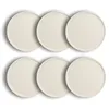 Image de OGO LIVING - Lot de 6 assiettes à dessert snowstack 21cm en grès blanc mat - 2614842