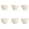 Image de OGO LIVING - Lot de 6 bols snowstack 865ml 15.5cm en grès blanc mat - 2414185